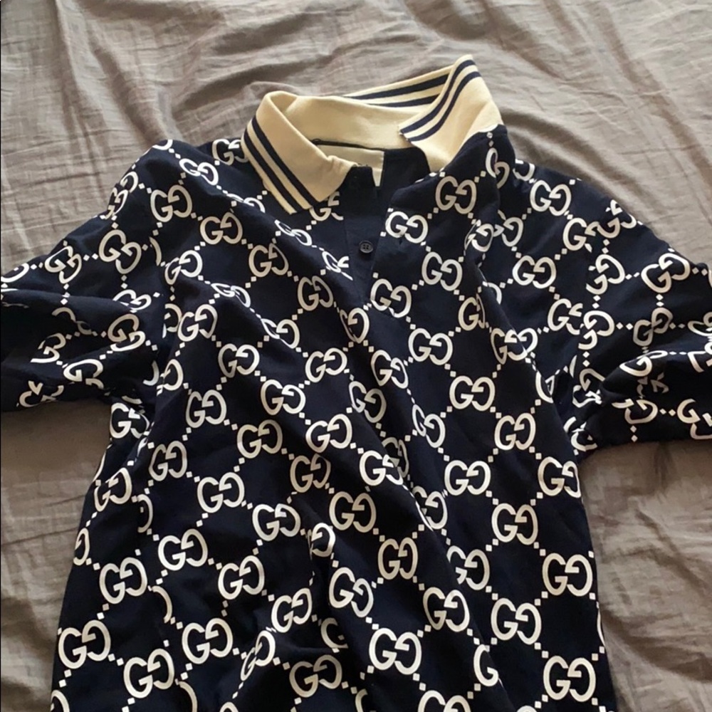 Gucci gg supreme polo shirt
